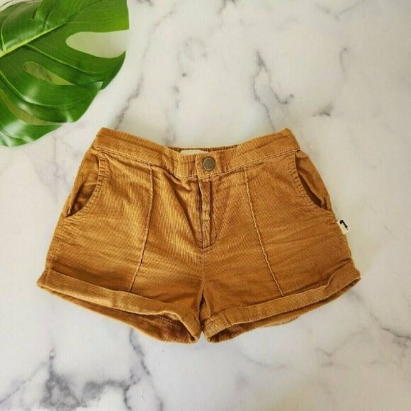 Lacey Lane Bounty tuckers girls toddler 3t Autumn copper penny corduroy shorts v - Picture 2 of 7